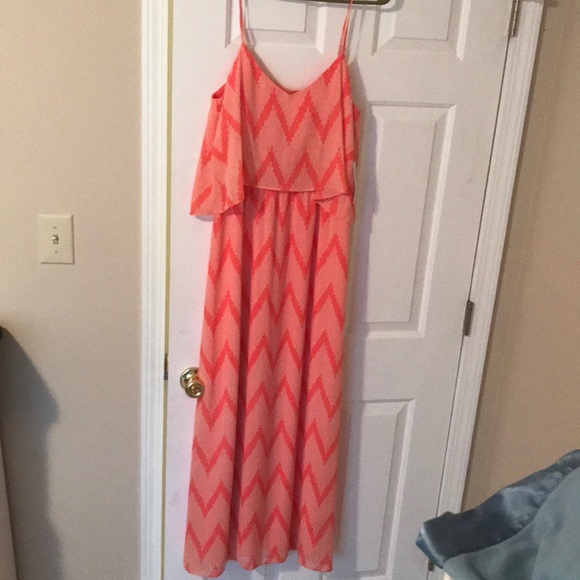Pink and coral maxi dress - Picture 2 of 5